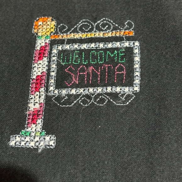 VTG Women Christmas Long Sleeve Button Up Embroidered Shirt Sz L Lemon Grass - Picture 3 of 11